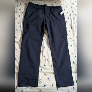 New With Tag Men's Brooks Brothers Slim 5 Pockets Chino Pants, Navy, 36x30